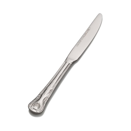Bon Chef Kings, Butter Knife, Euro, Solid Handle, Mirror Finish, 13/0, 6.88" , set of 12 S2717